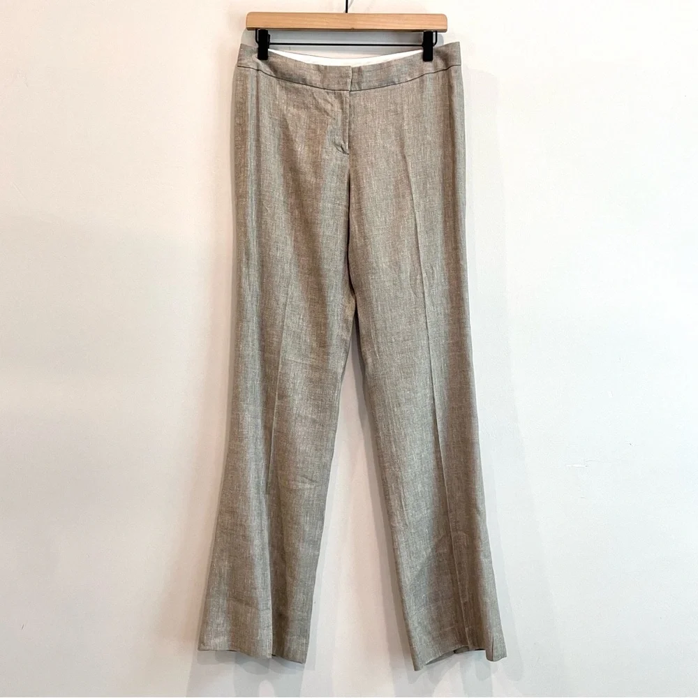 Elie Tahari 2 PC Linen Blend Tweed Blazer Pants Suit Set - Picture 11 of 16